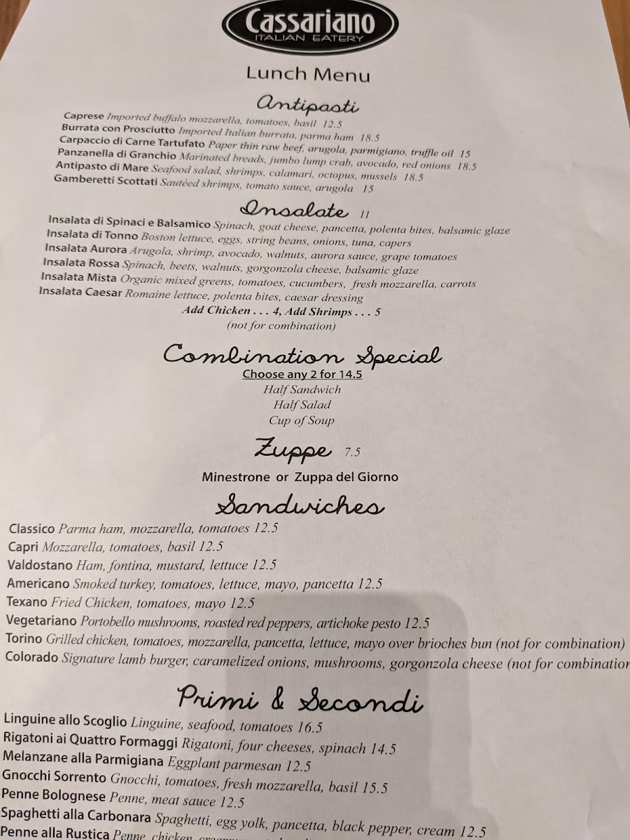 Menu Cassariano Italian Eatery-10