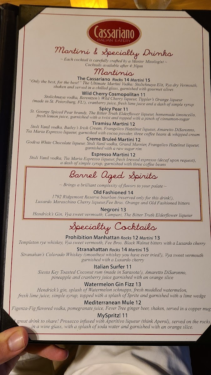 Menu Cassariano Italian Eatery-2